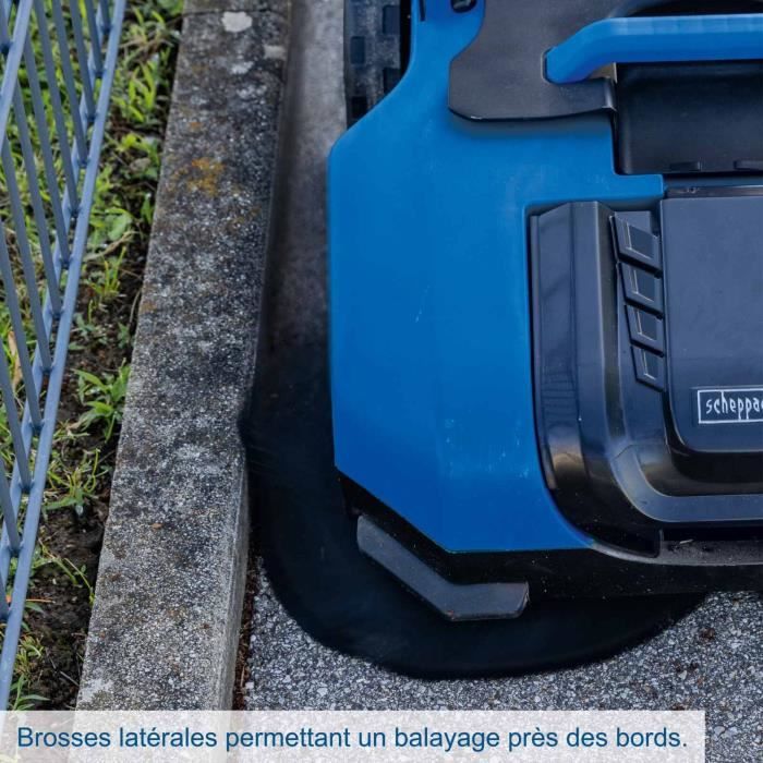 C-S610-X Cordless Sweeper Kit - Working width: 610 mm   20 L collection bin - SCHEPPACH 20V IXES 2Ah battery + 2.4A charger