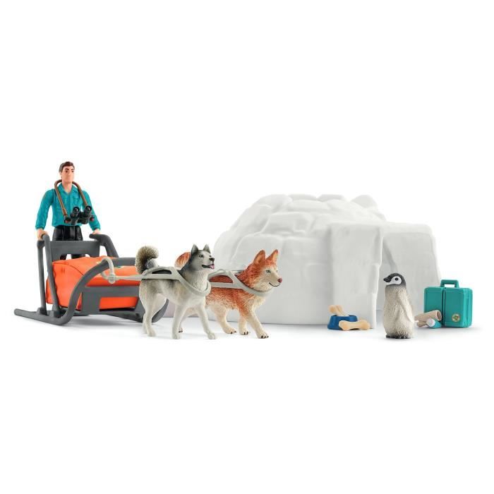 Schleich 42558 Wild Life Antarctica Expedition Set, Wild Animal Figurines, For Children Ages 3 and Up