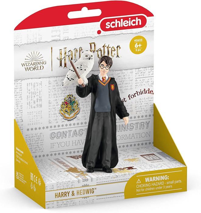 Figurine - SCHLEICH - Harry and Hedwig - House Gryffindor - Owl Hedwig