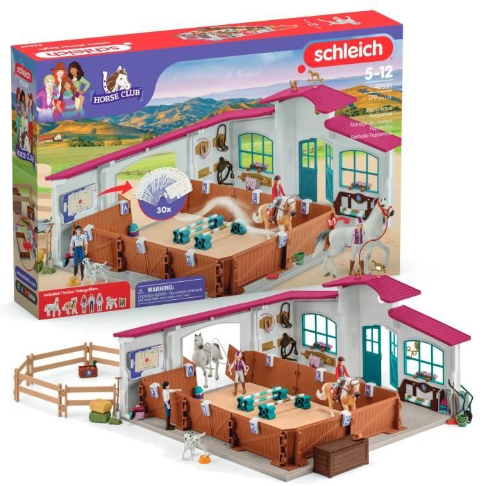 Grand Manege Equestre, Figurine and Accessories Box, Schleich 42639 Horse Club, For Children Aged 5 and Up