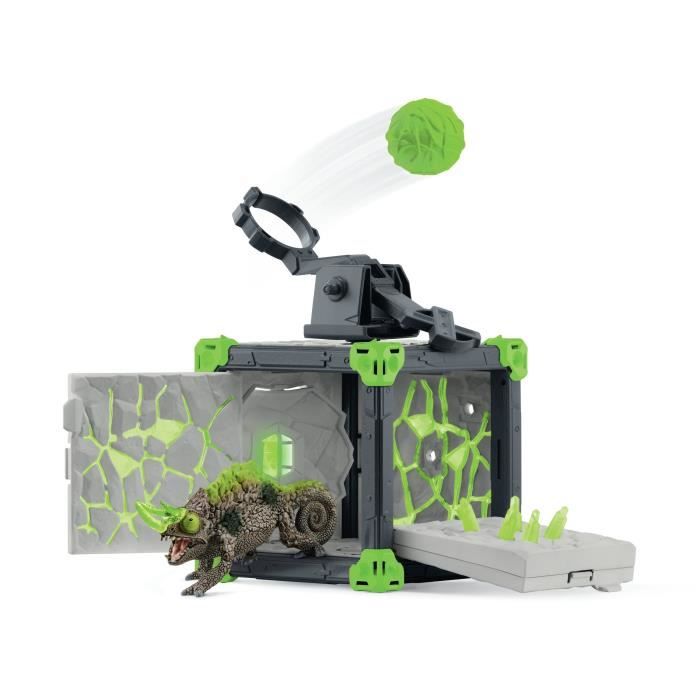 BattleCave Stone Chameleon, Arena Extension, SCHLEICH 42677 Eldrador Creatures, Ages 7 and up