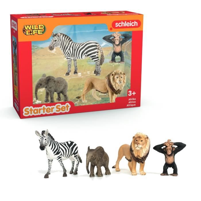 My First African Animals, Animal Figurines, SCHLEICH 42721 Wild Life, Ages 5 and Up