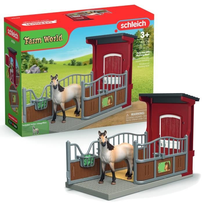 Box set with Mustang mare, SCHLEICH 42724 Farm World, from 4 years old