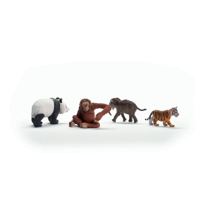 My First Asian Animals, Animal Figurines, SCHLEICH 42736 Wild Life, Ages 5 and Up