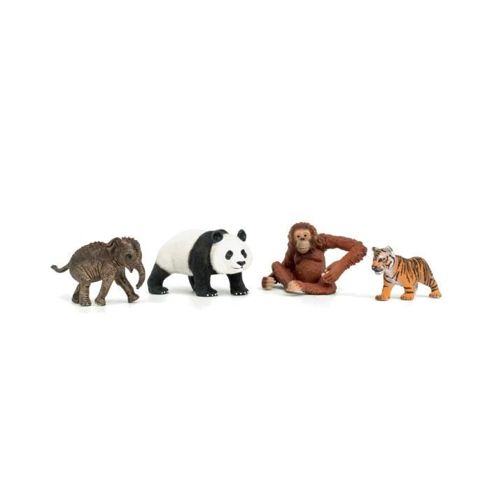 My First Asian Animals, Animal Figurines, SCHLEICH 42736 Wild Life, Ages 5 and Up