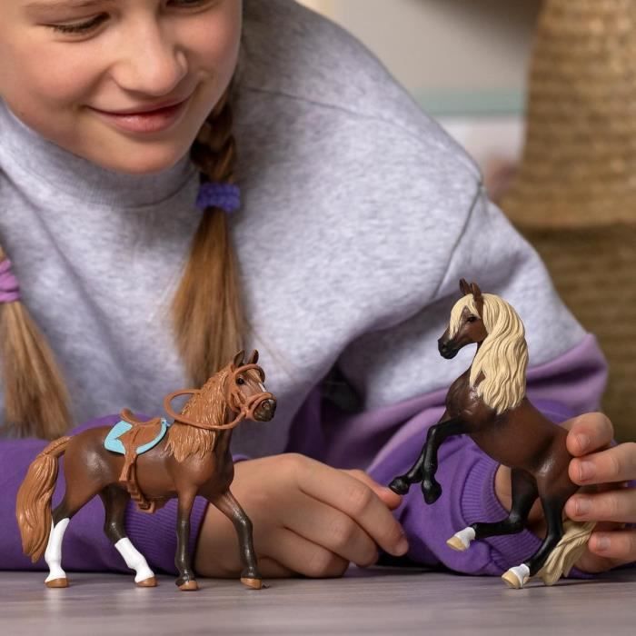 My First Peruvian Paso Horses, 2 Horse Figurines, SCHLEICH 42738 Horse Club, Ages 5 and Up
