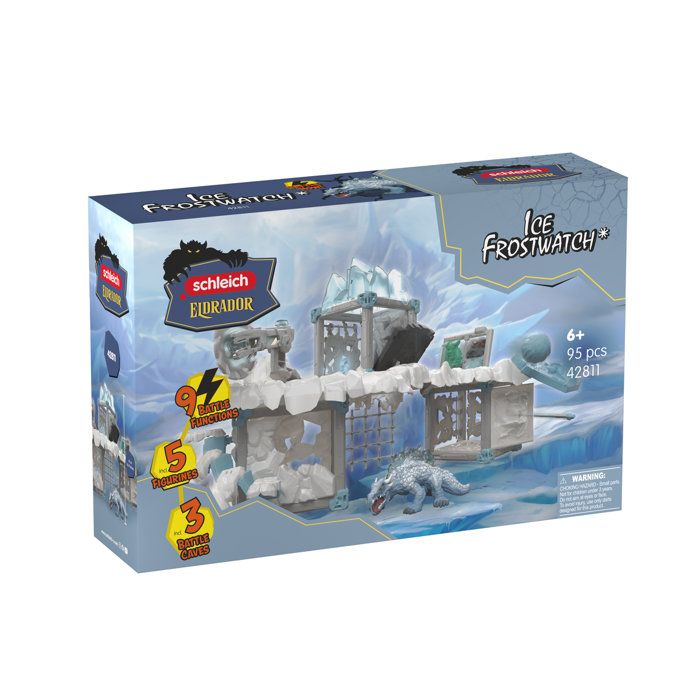 CCplay Set - SCHLEICH - 42811 - Ice Fortress - Eldrador Creatures - 95 pieces - Ages 6 and up