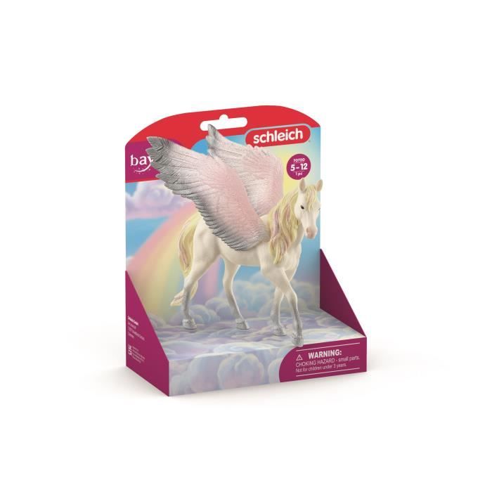 Winged Pegasus Figurine - With Shiny Wings and Mane - Fun and Durable Horse Figurine - Gift for Kids Ages 5 and Up