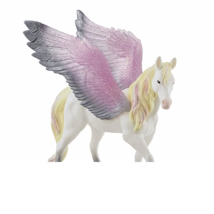 Winged Pegasus Figurine - With Shiny Wings and Mane - Fun and Durable Horse Figurine - Gift for Kids Ages 5 and Up