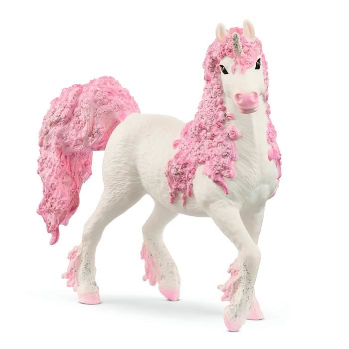 Flowery Unicorn Mare Figurine, SCHLEICH 70831 Bayala, Ages 4 and up