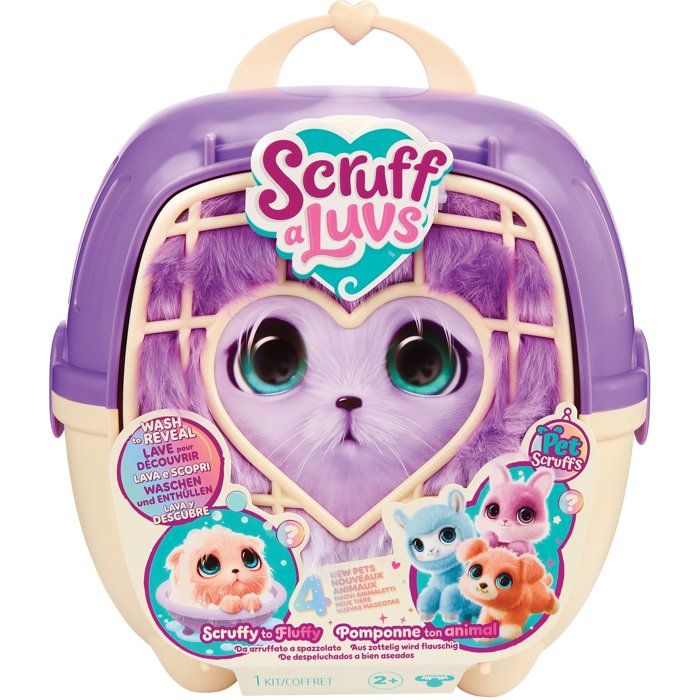 Surprise Plush Toy - SCRUFF A LUVS - Color Fur Ball - Transformation - Bath - Random Design