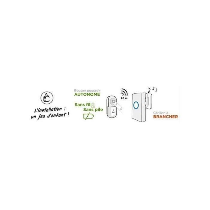 Wireless plug-in chime without battery - OneBell 80 Eco - SCS SENTINEL