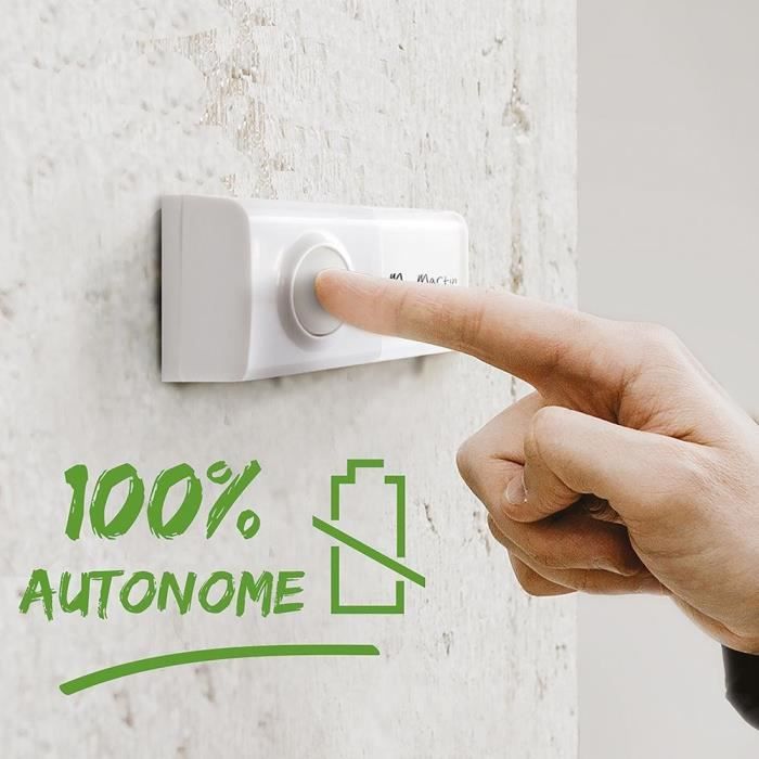 Wireless plug-in chime without battery - EcoBell 100 Plug - SCS SENTINEL