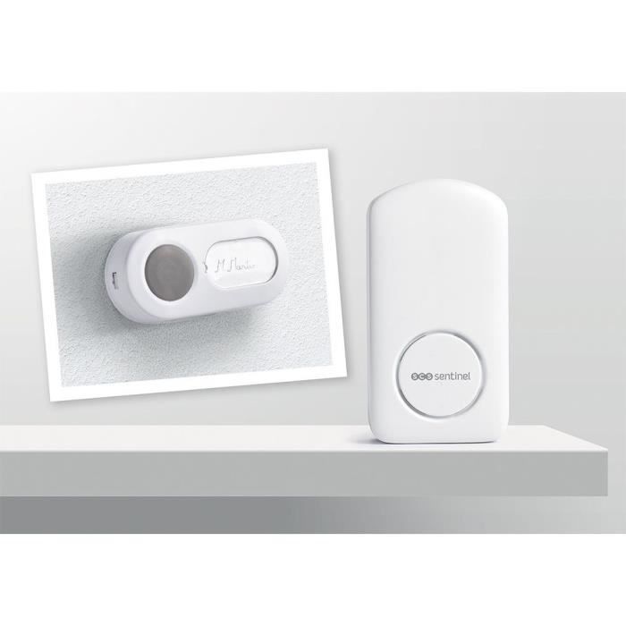 Wireless chime - OneBell 100 - SCS SENTINEL - 100m range - 15 melodies - IP55