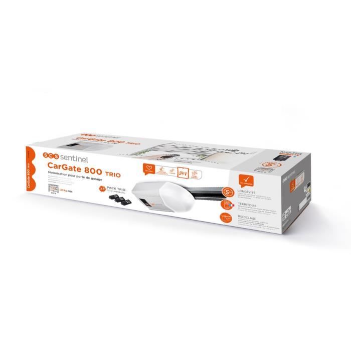 24V motorization for garage door SCS SENTINEL - 10-12m²/800N - CarGate 800 Trio