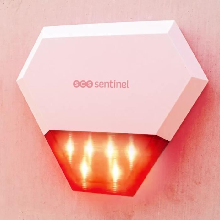 Additional wired outdoor siren KitAlarm - SCS SENTINEL - Range 80m - Sound and light alert