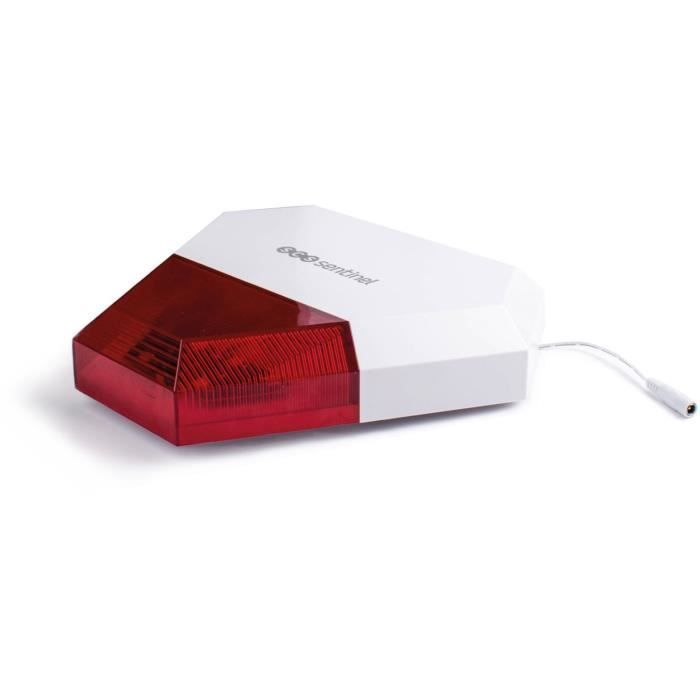 Additional wired outdoor siren KitAlarm - SCS SENTINEL - Range 80m - Sound and light alert