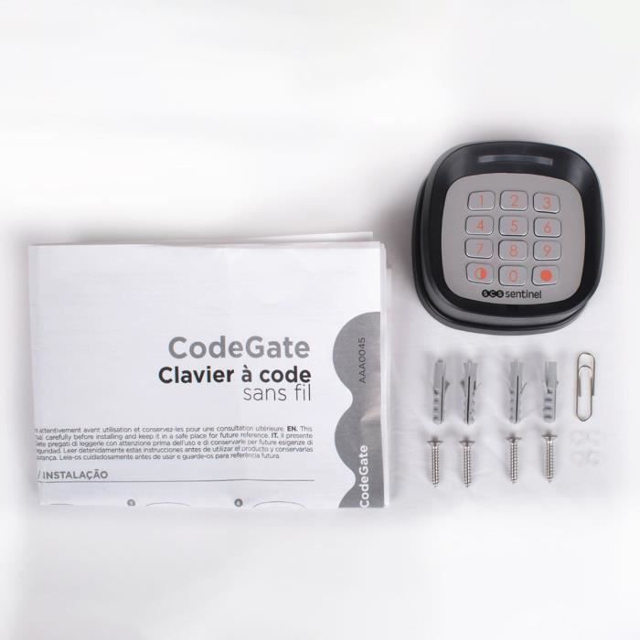 Wireless code keypad - SCS SENTINEL - CodeGate - For gate or garage door - Range 50m - Batteries not supplied
