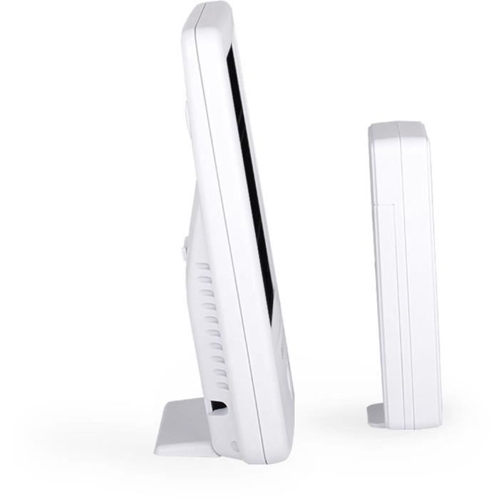 Weather station with wireless outdoor probe - SCS SENTINEL - HCN0076 MeteoColor - Range: 60 m - 433.92 MHz - White