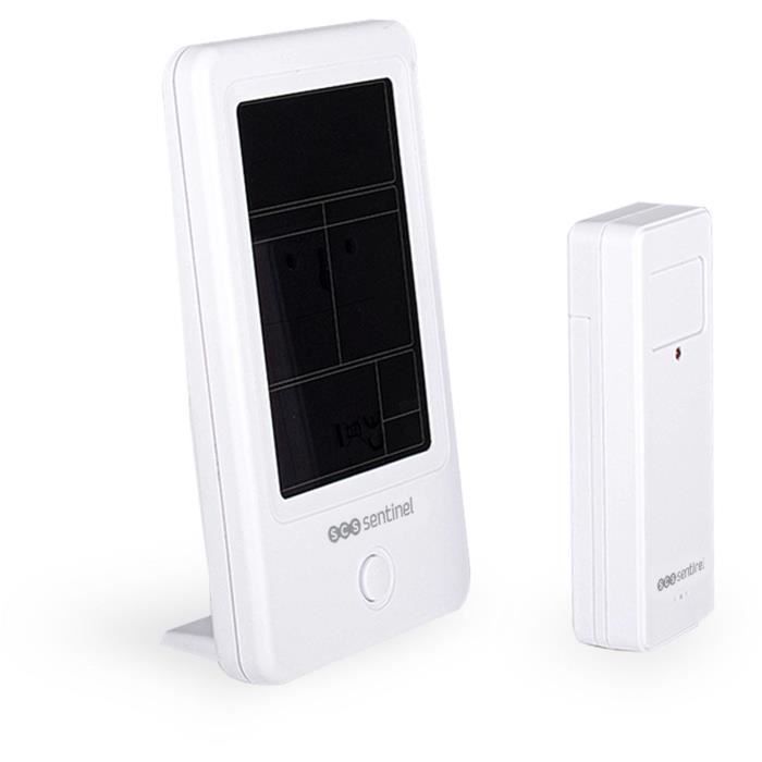 Weather station with wireless outdoor probe - SCS SENTINEL - HCN0076 MeteoColor - Range: 60 m - 433.92 MHz - White
