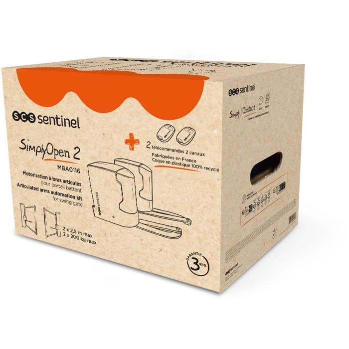 Motorization of articulated arm gates - SCS SENTINEL - SimplyOpen 2