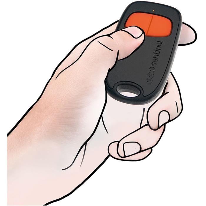 2-channel remote control - SCS SENTINEL - SimplyControl - Orange, range 40m, frequency 433.92 MHz, CR2032 lithium battery included