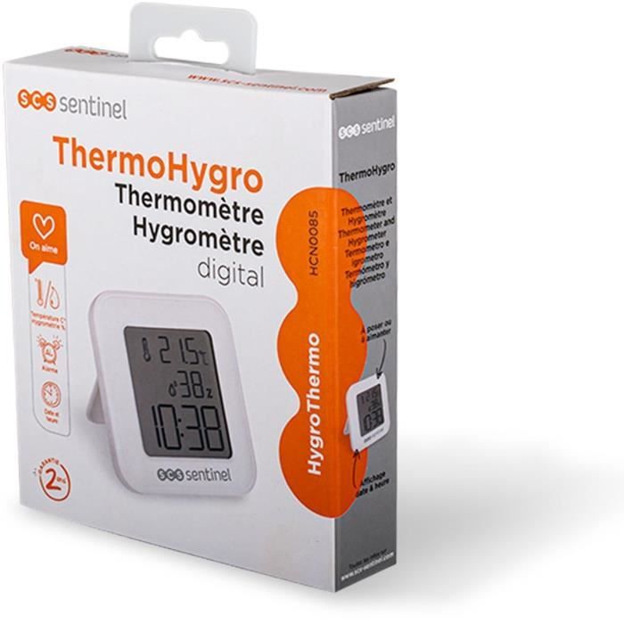 Thermometer-hygrometer - SCS SENTINEL - ThermoHygro - Indoor - Displays time, alarm, humidity, temperature