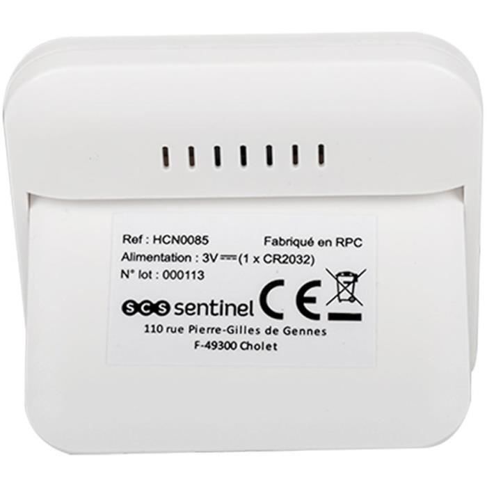 Thermometer-hygrometer - SCS SENTINEL - ThermoHygro - Indoor - Displays time, alarm, humidity, temperature