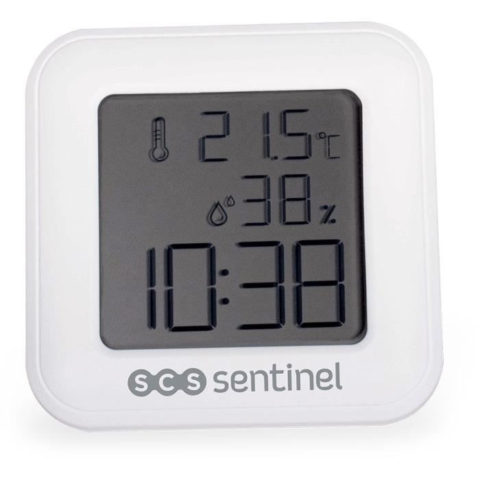 Thermometer-hygrometer - SCS SENTINEL - ThermoHygro - Indoor - Displays time, alarm, humidity, temperature