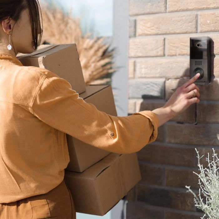 Wired connected video intercom - SCS SENTINEL - VisioWifi - Night vision - Black