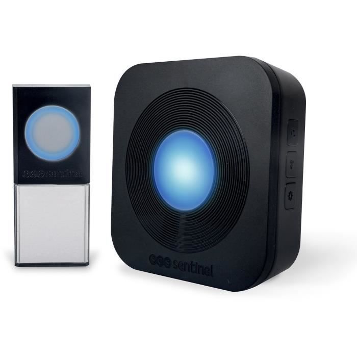 Wireless chime - SCS SENTINEL - 200 meters - SimplyBell - Black