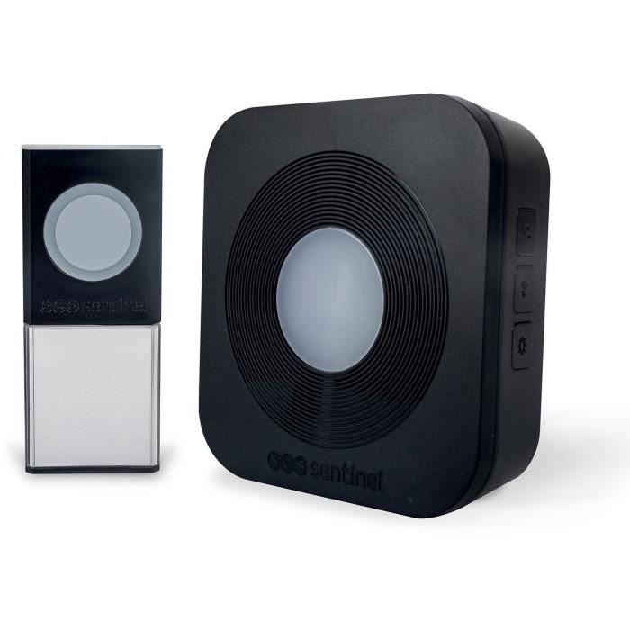 Wireless chime - SCS SENTINEL - 200 meters - SimplyBell - Black