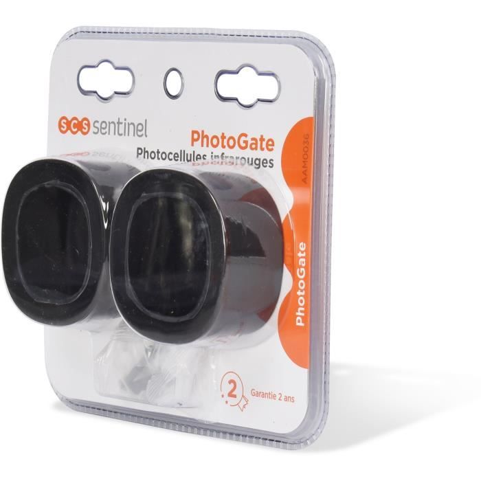 Game of 2 IP44 wired infrared photocells, range 10m in free field - PhotoGate
