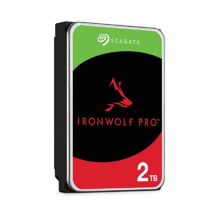 SEAGATE - IronWolf Pro - Internal NAS HDD - 2 TB - 3.5 inches - 7,200 RPM