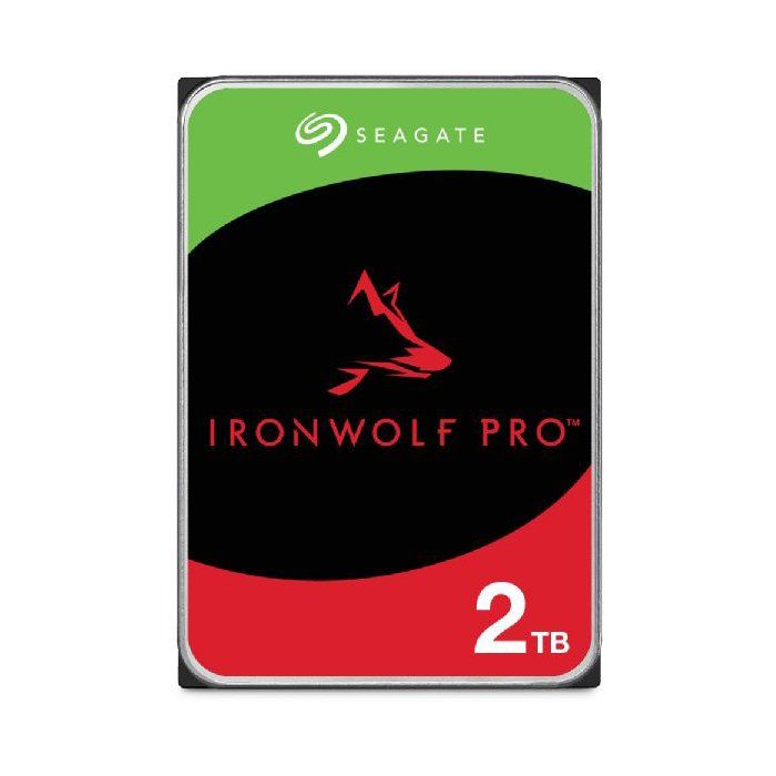 SEAGATE - IronWolf Pro - Internal NAS HDD - 2 TB - 3.5 inches - 7,200 RPM