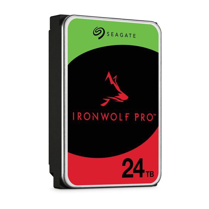 SEAGATE - IronWolf Pro ST24000NT002 - Internal Hard Drive - 24 TB - 7,200 RPM - 3.5