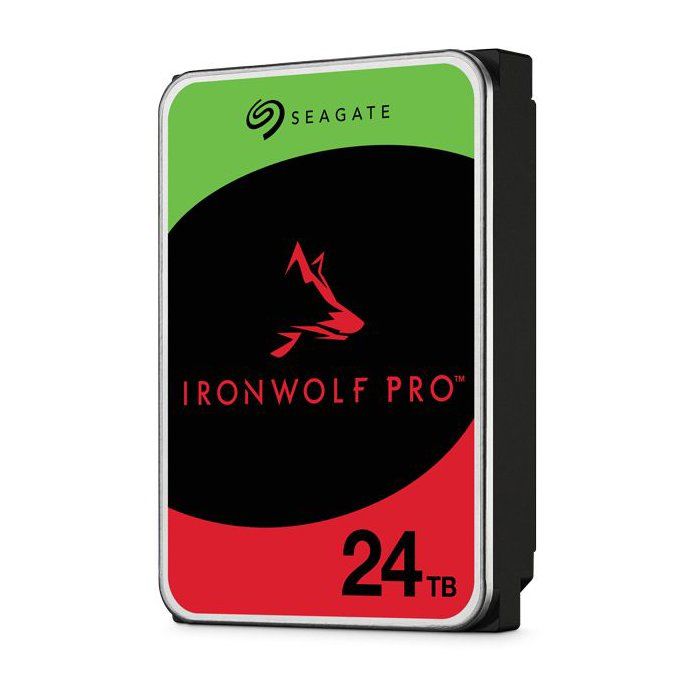 SEAGATE - IronWolf Pro ST24000NT002 - Internal Hard Drive - 24 TB - 7,200 RPM - 3.5