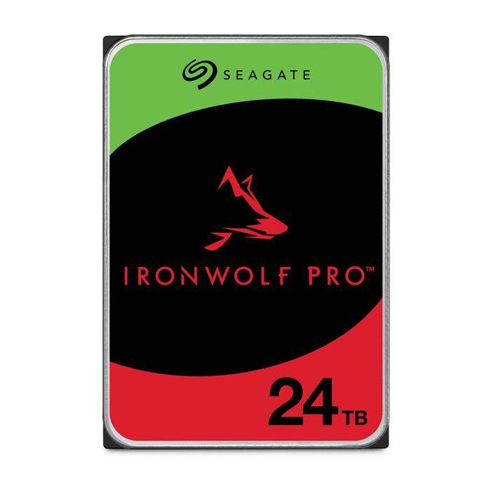 SEAGATE - IronWolf Pro ST24000NT002 - Internal Hard Drive - 24 TB - 7,200 RPM - 3.5