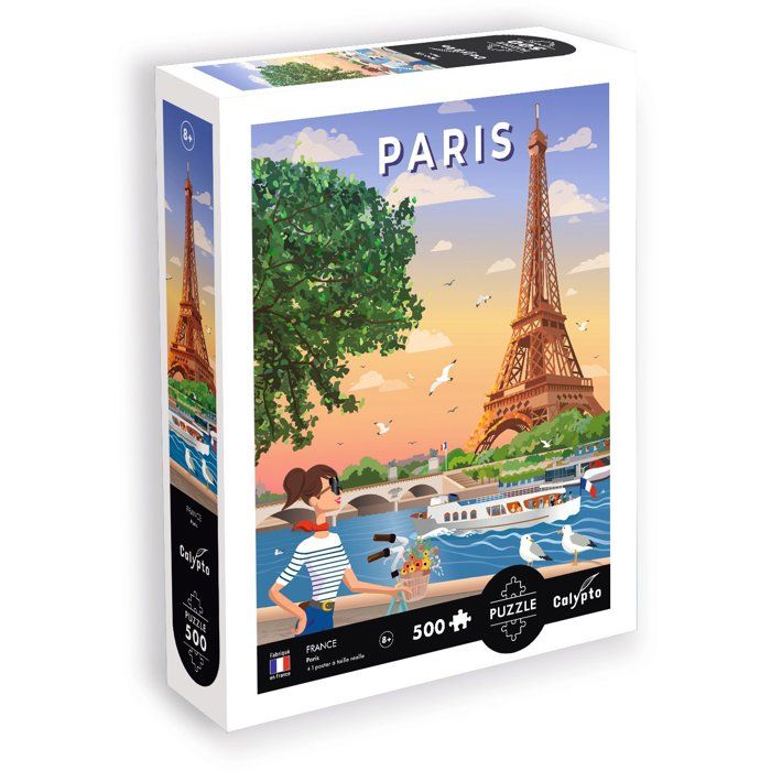 Puzzle - SENTOSPHERE - Calypto - 500 pieces - Paris - Silky texture - Ages 8 and up