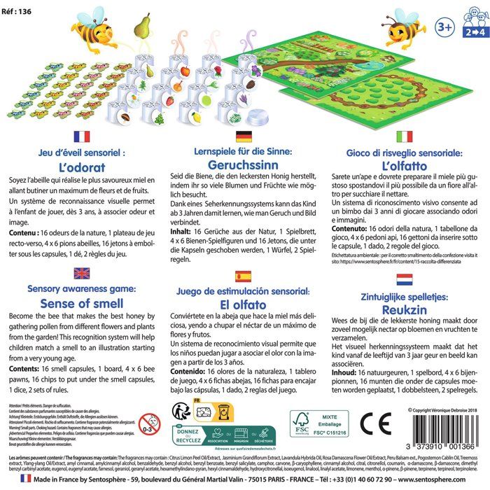 SENTOSPHERE Sensory Game The Smell - For Children
