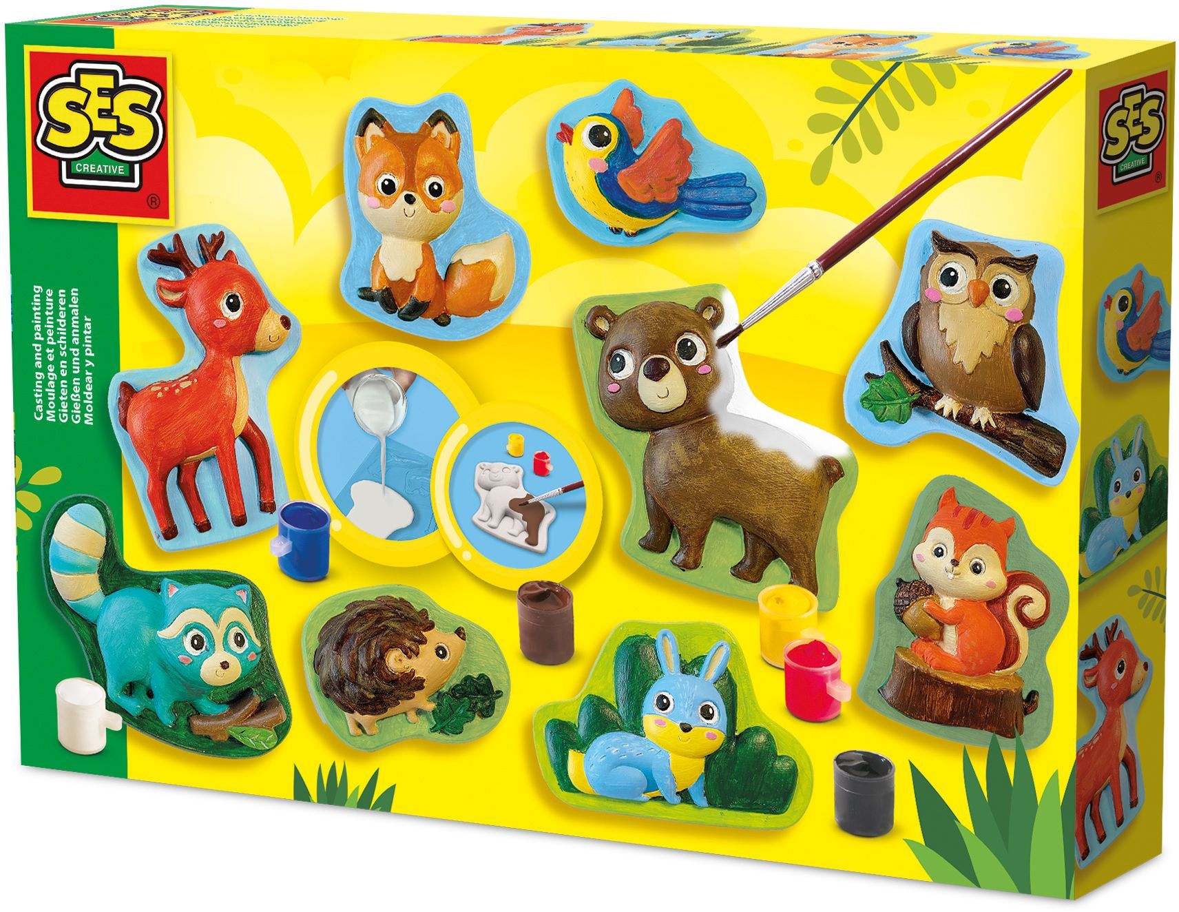 Casting and painting - Forest animals - SES CREATIVE - Made from recycled plastic