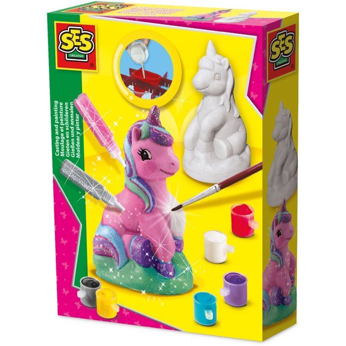 Casting and painting - Unicorn - SES CREATIVE - Easy to fill with plaster and water
