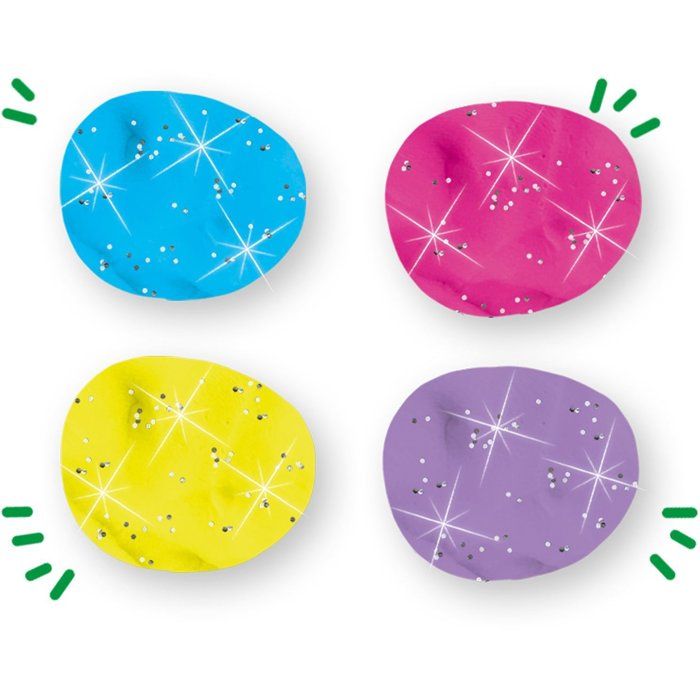 Feel good modeling clay - Glittery (4x90gr) - SES CREATIVE