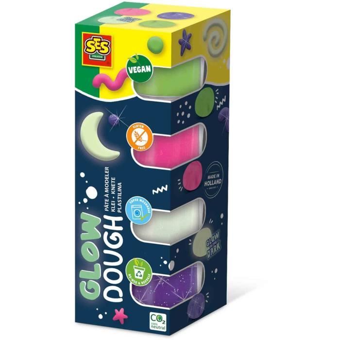 Feel good modeling clay - Glossy (4x90gr) - SES CREATIVE