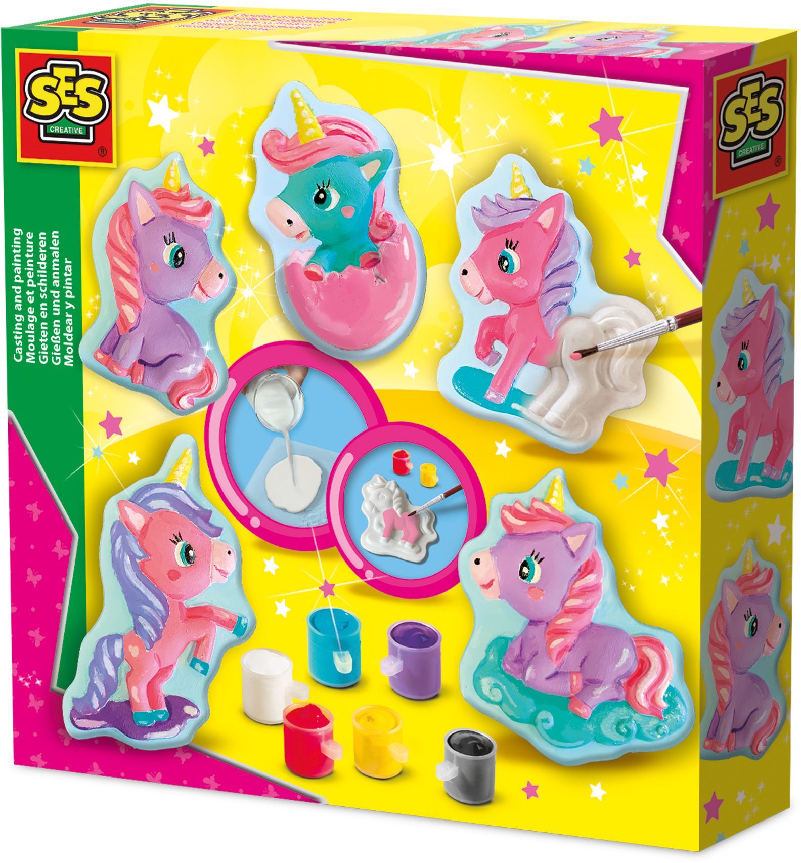 Molding and painting - Baby unicorns - SES CREATIVE - Mold and paint 5 different unicorns