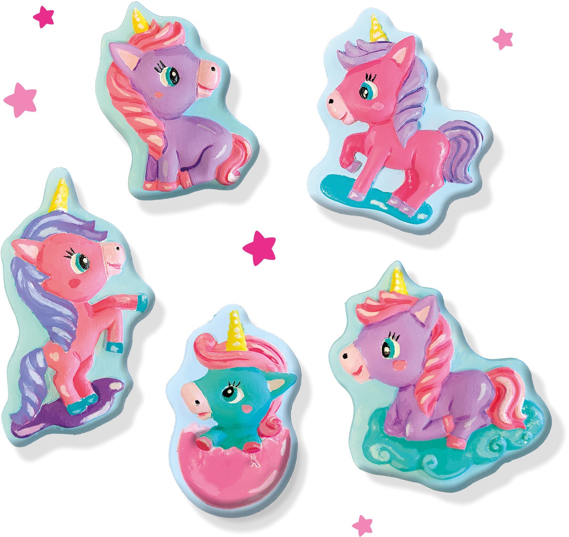 Molding and painting - Baby unicorns - SES CREATIVE - Mold and paint 5 different unicorns