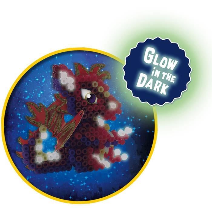 Ironing beads - Dragons - SES CREATIVE - Make 3 types of 3D dragons.