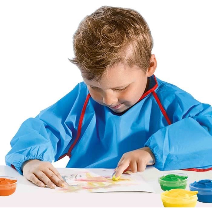 Finger paint 6 colors x 45ml - SES CREATIVE - Color intensity and easy to wash.