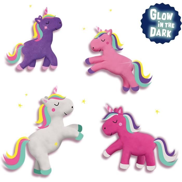 Unicorn modeling clay 4x90 g - SES CREATIVE - Specially designed to create magnificent unicorns.