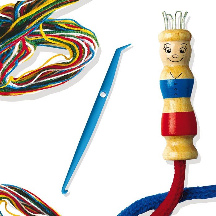 SES CREATIVE Tricotin - With yarns of different colors